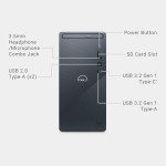 Dell Inspiron 3030 Desktop - Intel Core i7-14700 Processor, 16GB DDR5 RAM, 1TB SSD, Intel UHD 770 Graphics, Windows 11 Pro, Onsite & Migrate Service - Mist Blue