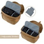 BAGSMART Compact DSLR Camera Crossbody Bag, Khaki