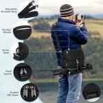 RAINSMORE Waterproof Camera Sling Bag with Tripod Holder