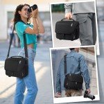 RAINSMORE Waterproof Camera Sling Bag with Tripod Holder