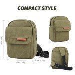 TULLIO Waterproof Small Canvas Camera Crossbody Bag