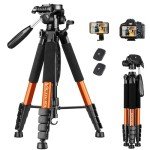 Victiv 74” Heavy Duty Camera Tripod for Phones