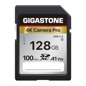 GIGASTONE 128GB 4K Memory Card - Fast Speed