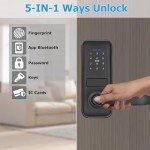 5-in-1 Keyless Smart Lock with Fingerprint Access