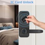 5-in-1 Keyless Smart Lock with Fingerprint Access