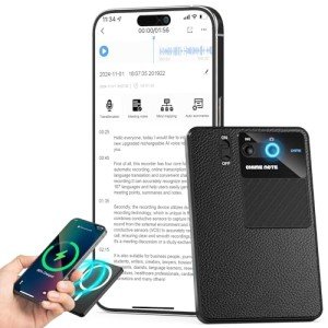 AI Voice Recorder with App Control and Transcription