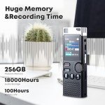 264GB Digital Voice Recorder with Playback and Voice Activation