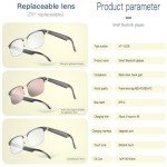 Smart Translation Glasses with Voice Assistant - Black/Gold