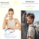 Smart Translation Glasses with Voice Assistant - Black/Gold