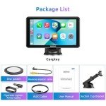 7-Inch Carplay & Android Auto Screen with Voice Control