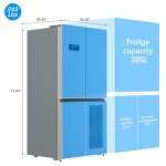 GarveeHome 21 Cu.ft French Door Fridge & Freezer