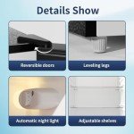 BANGSON 7.7 Cu.Ft Top Freezer Refrigerator, Silver