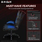Ergonomic Gaming Chair with Adjustable Height and Support