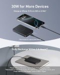 Anker MagGo Power Bank, Ultra-Slim 10,000mAh Magnetic Battery Pack, Qi2 Certified 15W Ultra-Fast MagSafe Compatible Portable Charger, Ergonomic Design, for iPhone16/15/14/13/12 Series Only
