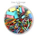 300-Piece Office Supply Set: Clips & Bands