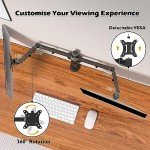BONTEC Adjustable Dual Monitor Stand for 13-32" Screens