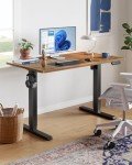 HUANUO Electric Adjustable Standing Desk, Vintage Brown