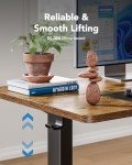 HUANUO Electric Adjustable Standing Desk, Vintage Brown
