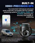 COOLCRAZY 4K Dual Dash Cam with WiFi and GPS