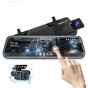 10" Mirror Dash Cam with Night Vision 1080P