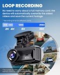 COOLCRAZY 4K Dual Dash Cam with WiFi and GPS