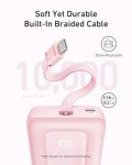 Anker Zolo Power Bank, 20,000mAh 30W High-Speed Portable Charger with Built-in USB-C Cable, 1 USB-C, 1 USB-A, Battery Pack for iPhone 16/15/15 Pro/15 Pro Max/15 Plus, MacBook, Galaxy, and More