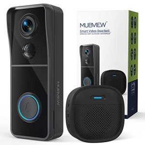 MUBVIEW Wireless Video Doorbell with Chime and Motion Detection