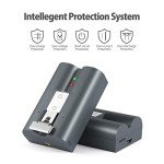 Etrhtec 2-Pack Rechargeable Battery for Ring Doorbells