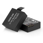 GeeKam 2-Pack 1350mAh Rechargeable Action Camera Batteries