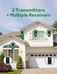AVANTEK Mini Waterproof Wireless Doorbell with Chime