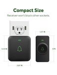AVANTEK Mini Waterproof Wireless Doorbell with Chime