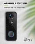 MUBVIEW Wireless Video Doorbell with Chime and Motion Detection