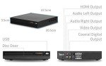 Tojock HD DVD and CD Player with HDMI/RCA