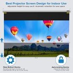 JWSIT 100-Inch Manual Pull Down Projector Screen
