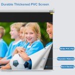 JWSIT 100-Inch Manual Pull Down Projector Screen