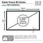 120" 16:9 Ultra HD Fixed Frame Projector Screen