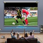JWSIT 100-Inch Manual Pull Down Projector Screen