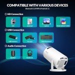 Mini Portable 4K HD Projector with WiFi & Bluetooth