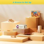 PURSHE Mini Bluetooth Projector - Full HD 1080P