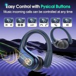 Aptkdoe Bluetooth 5.3 Wireless Earbuds with Deep Bass