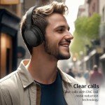 TOZO Bluetooth 5.4 Noise Cancelling Over-Ear Headphones