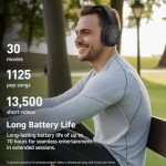 TOZO Bluetooth 5.4 Noise Cancelling Over-Ear Headphones