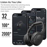 TOZO Bluetooth 5.4 Noise Cancelling Over-Ear Headphones