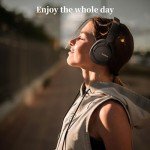Falebare Bluetooth Noise Cancelling Headphones, 80H Playtime