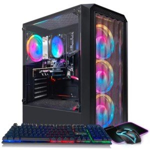 STGAubron Gaming Desktop PC with RGB Accessories
