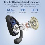 Lightweight Open Ear Bluetooth Headphones with Display