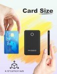 6000mAh Slim Power Bank with Built-In Cables