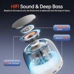 Portable Bluetooth Speaker with RGB Lights & Bass