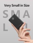 6000mAh Slim Power Bank with Built-In Cables