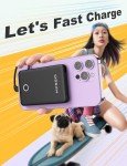 6000mAh Slim Power Bank with Built-In Cables